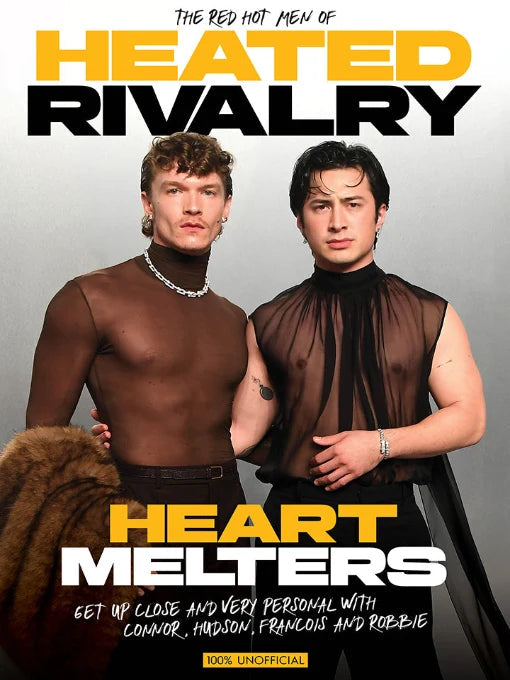 Heated Rivalry Heart Melters – The Red Hot Men of Heated Rivalry poster-zine cover