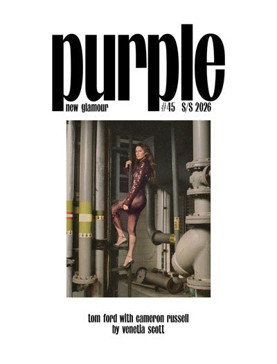 Purple Fashion Magazine Issue #45 – Cameron Russell with Tom Ford by Venetia Scott
