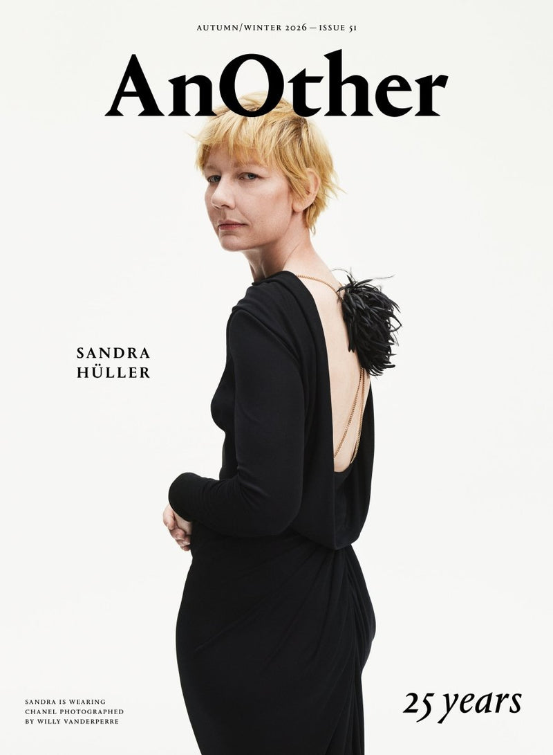AnOther Magazine Issue 51 cover — Sandra Hüller in Chanel, close-up portrait