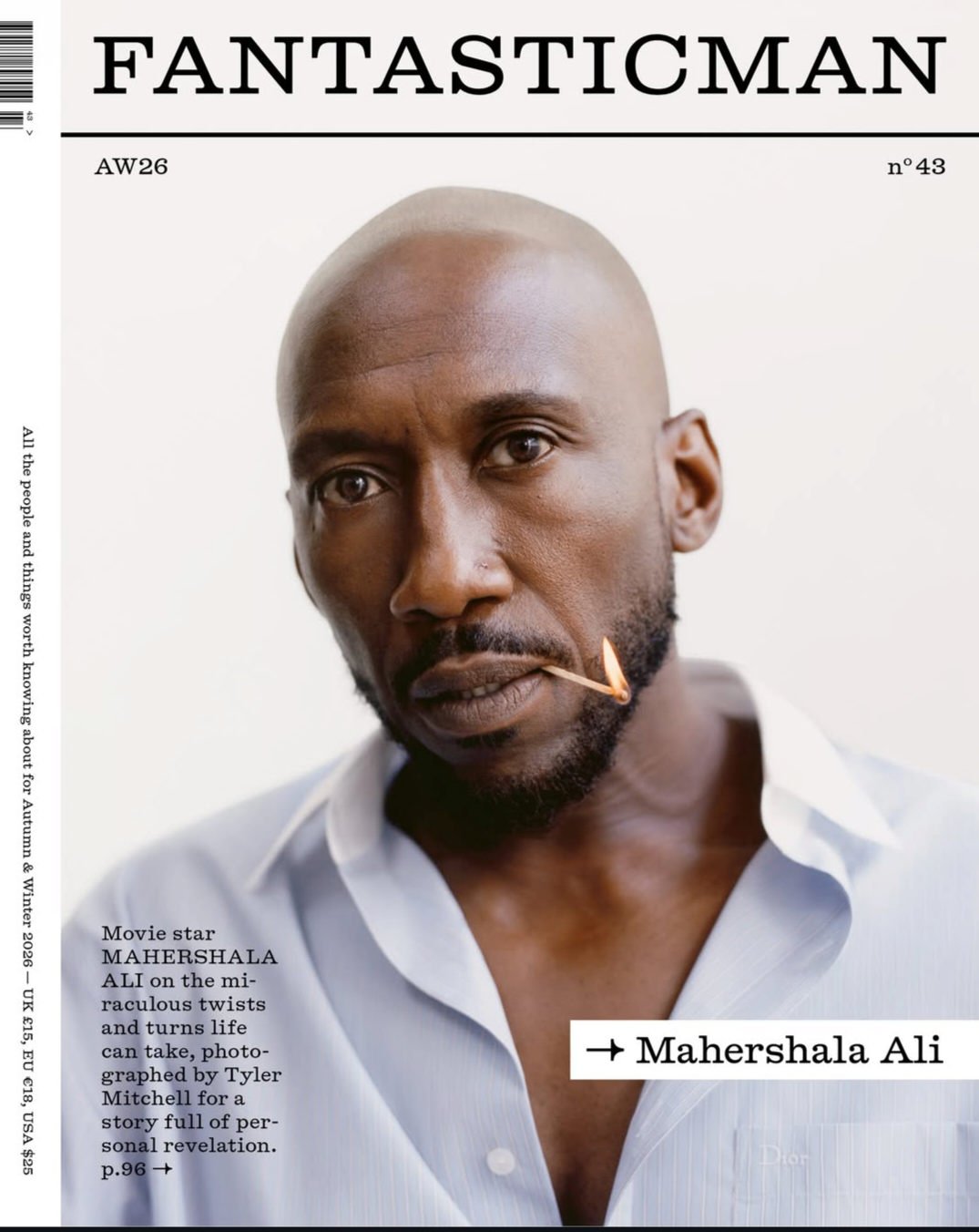 Fantastic Man Magazine No. 43 Autumn/Winter 2026 Mahershala Ali